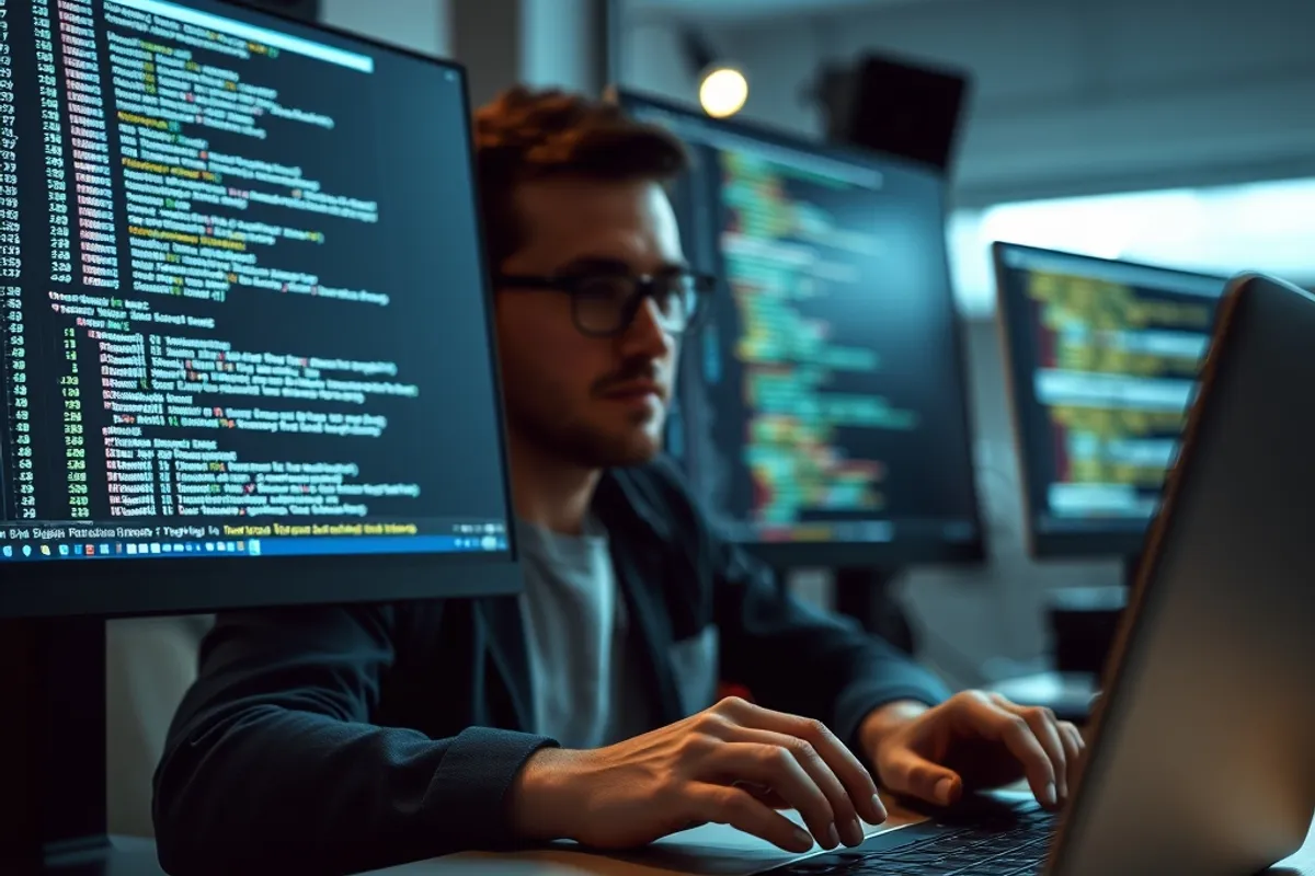 A website speed test result on a monitor